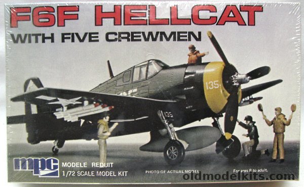 MPC 1/72 Grumman F6F Hellcat with Five Crewmen, 2-0110 plastic model kit